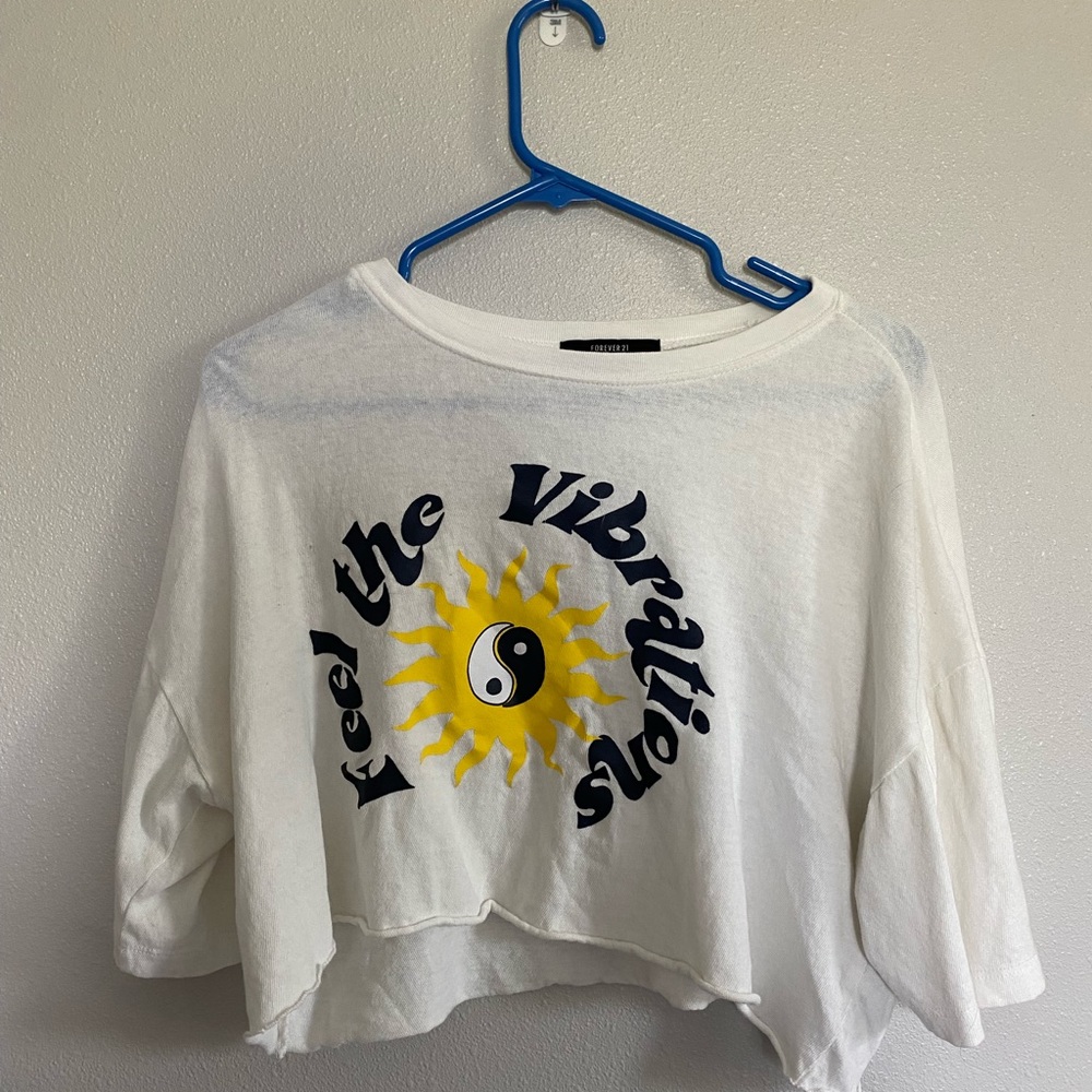 Cropped Drop Shoulder Tee Hippe Boho Style